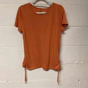 St. John's Bay Active Ruched Short Sleeve Shirt Size PM